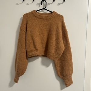 Never worn cropped Zara sweater
